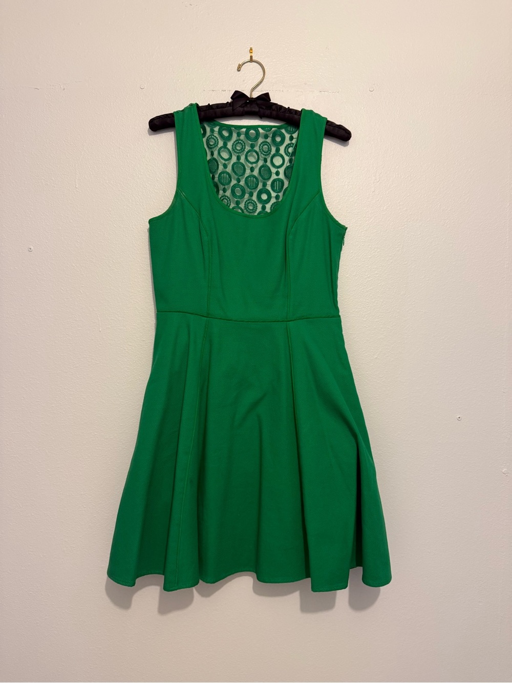 Jessica Simpson Emerald Green Sleeveless Fit & Flare Dress